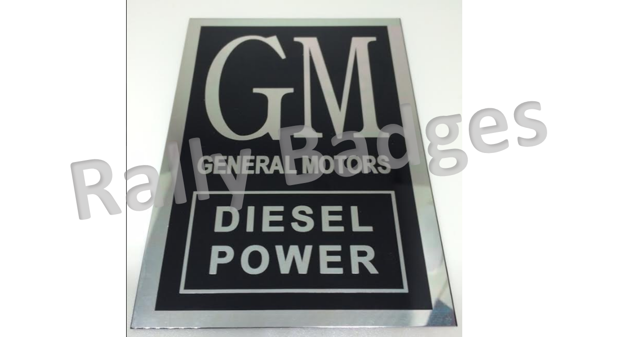 Chamberlain GM Diesel Power EARLY Models (Nameplate)