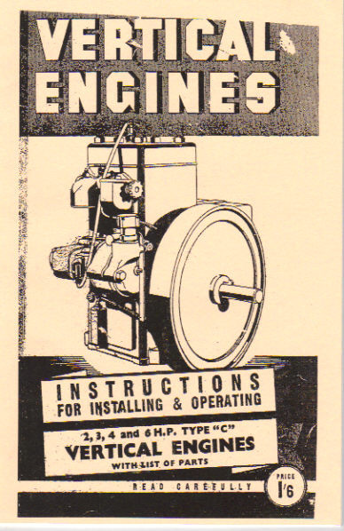 Rosebery C 2, 3, 4 & 6 HP Vertical Engines (Manual)