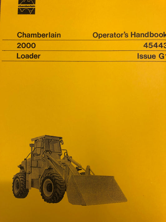 Chamberlain 2000 Loader  Operators Manual