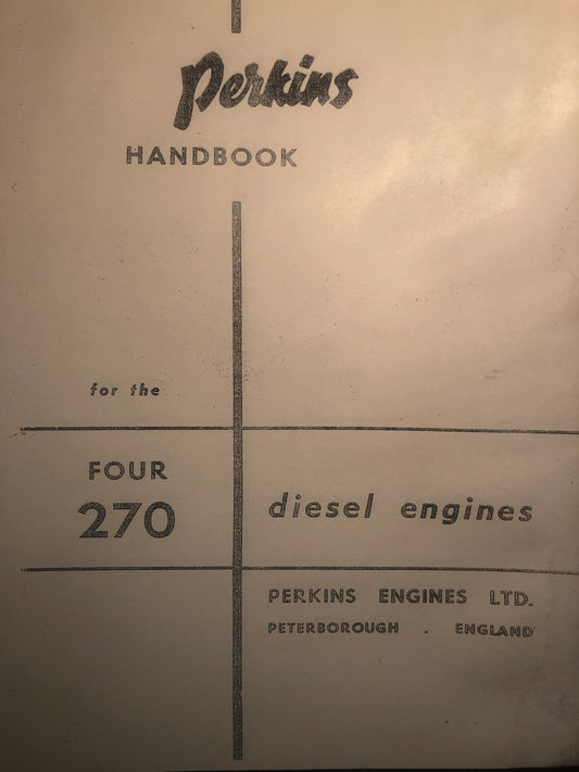 Perkins 4.270 Diesel Engines (Manual)