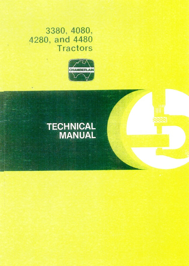 Chamberlain 3380, 4080, 4280 & 4480 Tractors - Technical Manual (Manual)