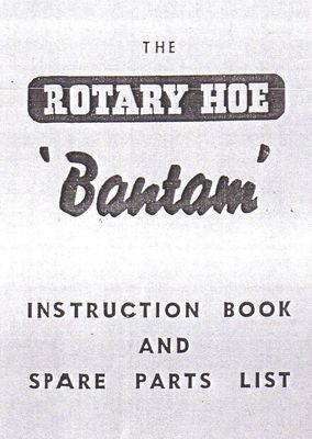 Rotary Hoe Bantam (Manual)