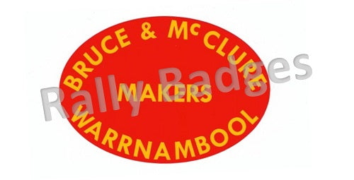 Bruce and McClure (Decal)