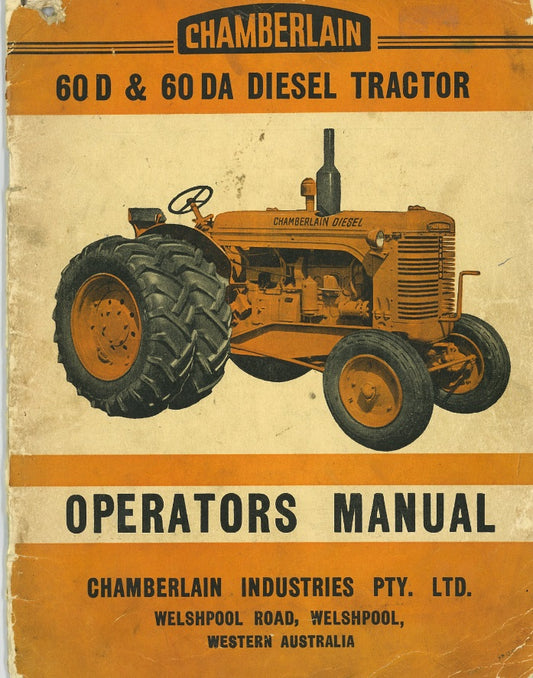 Chamberlain 60D & 60DA Diesel Tractor (Manual)