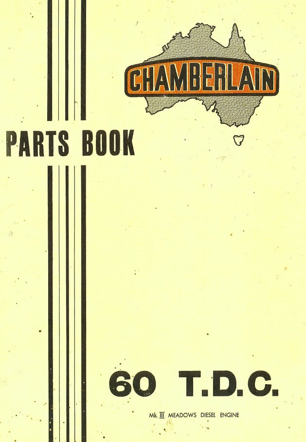 Chamberlain Mark 3 60 TDC Meadows Diesel Engine - Parts Book (Manual)