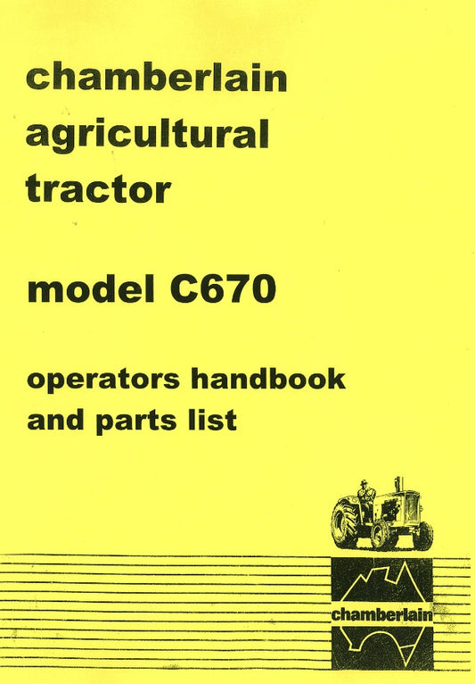 Chamberlain Agricultural Tractor Model C670 (Manual)