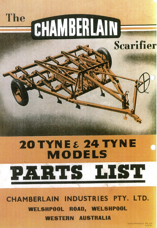 Chamberlain Scarifier 20 & 24 Tyne  (Manual)