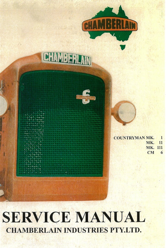 Chamberlain Countryman Mk 1, 11, 111 CM6 - Service Manual (Manual)
