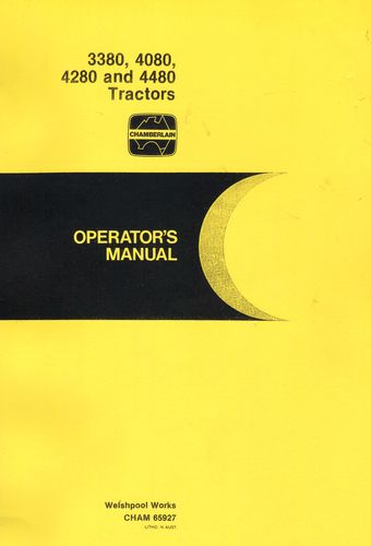 Chamberlain 3380, 4080, 4280 & 4480 Tractors - Operators Manual (Manual)