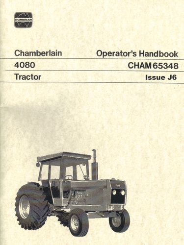 Chamberlain 4080 Tractor Operators (Manual)