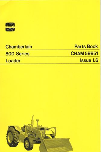 Chamberlain 800 Series Loader - Parts  (Manual)