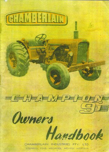 Chamberlain Champion 9G - Owners Handbook (Manual)
