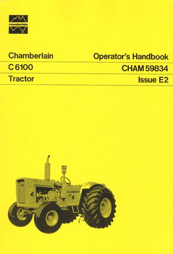 Chamberlain C6100 Tractor - Operators Handbook (Manual)