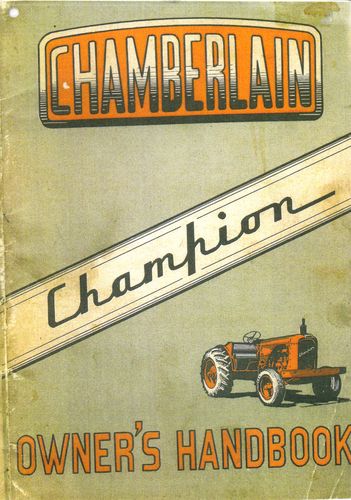 Chamberlain Champion - Owners Handbook July 1956 (Manual)