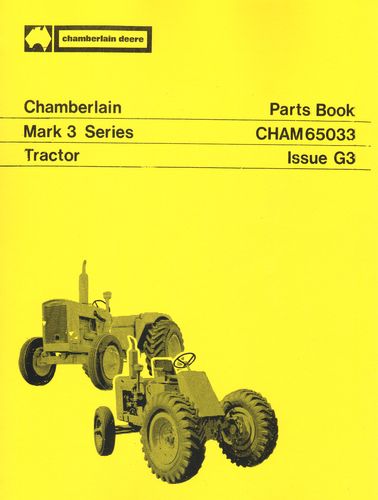 Chamberlain Mark 3 Series Tractor - Parts Book (Manual)