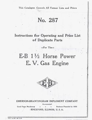 Emerson E V Gas Engine (Manual)