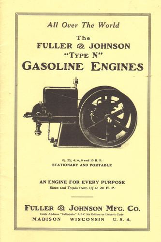 Fuller & Johnson Type N 1 1/2, 2 1/2, 4, 6, 8 & 10hp (Manual)