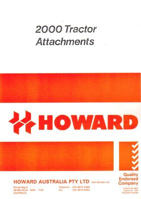 Howard 2000 Tractor Attachments (Manual)