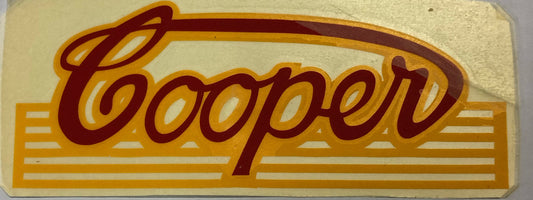 Cooper  15cm  x 6cm  - Decal