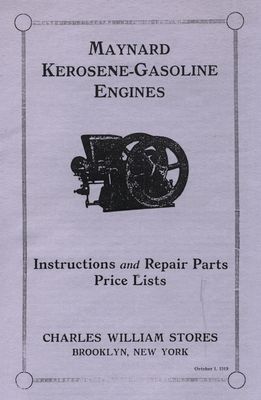 Maynard Kerosene-Gasoline Engines (Manual)
