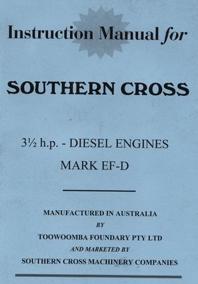 Southern Cross EF-D 3.5 h.p. Diesel (Manual)