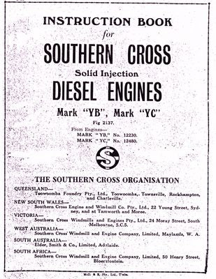 Southern Cross YB-YC Diesel Engines (Manual)