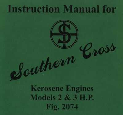 Southern Cross 2 & 3 HP Kerosene Engines Fig. 2074 (Manual)