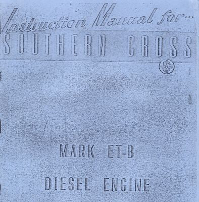 Southern Cross ET-B Diesel Engine (Manual)