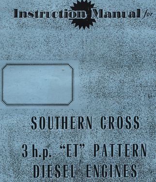 Southern Cross 3 HP "ET" Pattern Diesel Engines (Manual)