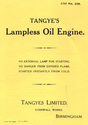 Tangye's Lampless Oil Engine (Manual)
