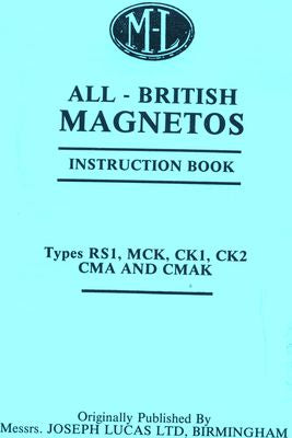 M-L Lucas Type RS1, MCK, CK1, CK2, CMA & CMAK (Manual)