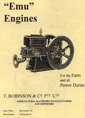 Emu Engines   (T.Robinson & Co> - Hercules) (Manual)