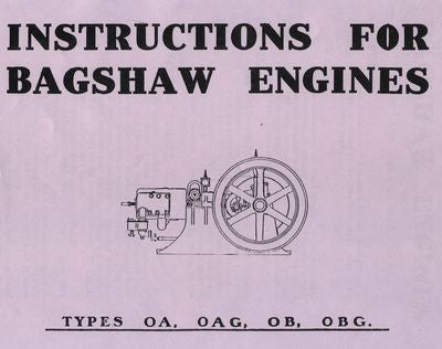 Bagshaw Engines Types OA, OAG, OB, OBG (Manual)