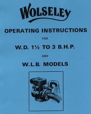 Wolseley WD 1 .5 to 3 BHP & WLB Models (Manual)