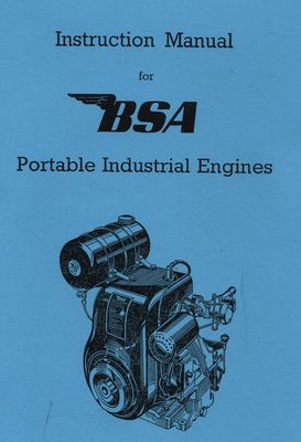 BSA Portable Industrial Engine (Manual)