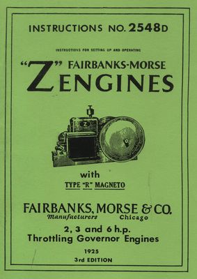 Fairbanks-Morse Z 2, 3 & 6HP No. 2548D (Manual)