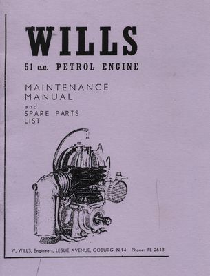 Wills 51cc Petrol Engine (Manual)