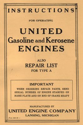 United Gasoline & Kerosene Engines Type A