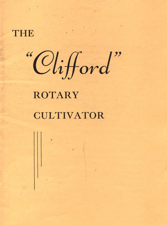 Clifford Rotary Cultivator (Manual)