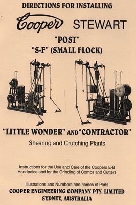 Cooper Stewart "Post" "S-F" (Small Flock) (Manual)