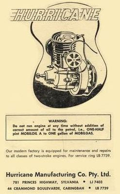 Hurricane - Surefire 125 cc Engine (Manual)