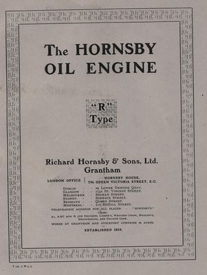 Hornsby Oil Engine R Type (Manual)