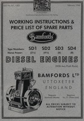 Bamfords Type SD1 to SD4 Diesel Engines (Manual)