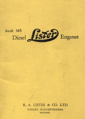 Lister CD-CE Diesel Engines - Book 145 (Manual)
