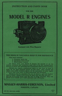 Massey-Harris Model R Engines (Manual)