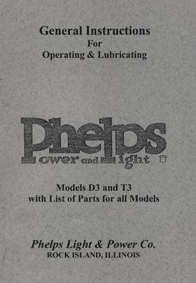 Phelps Power and Light Models D3 and T3 (Manual)