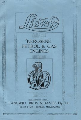 Lister Kerosene, Petrol & Gas Engines (Manual)