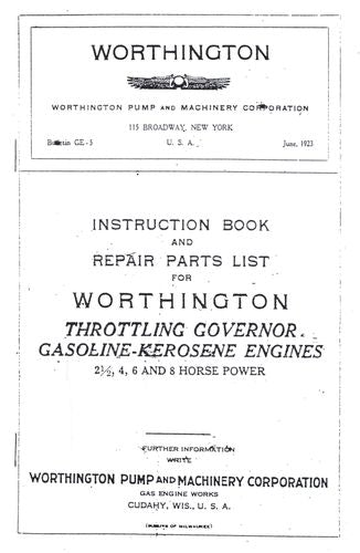 Worthington Gasoline-Kero   (Manual)