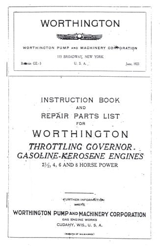 Worthington Gasoline-Kero (Manual)