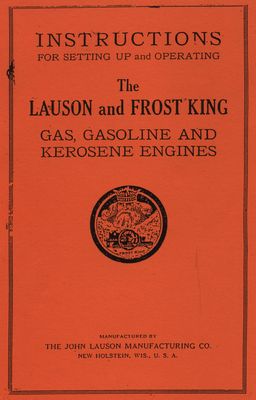 Lauson and Frost King Gas Gasoline & Kero Engines (Manual)